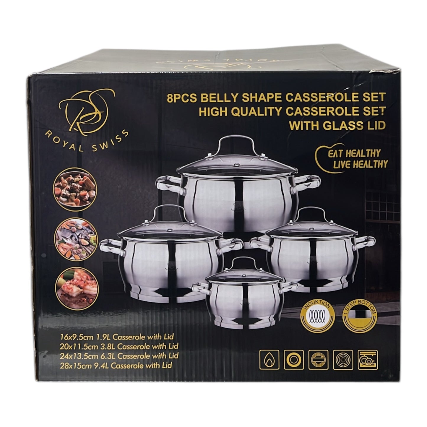 Conjunto de Ollas de 8 piezas