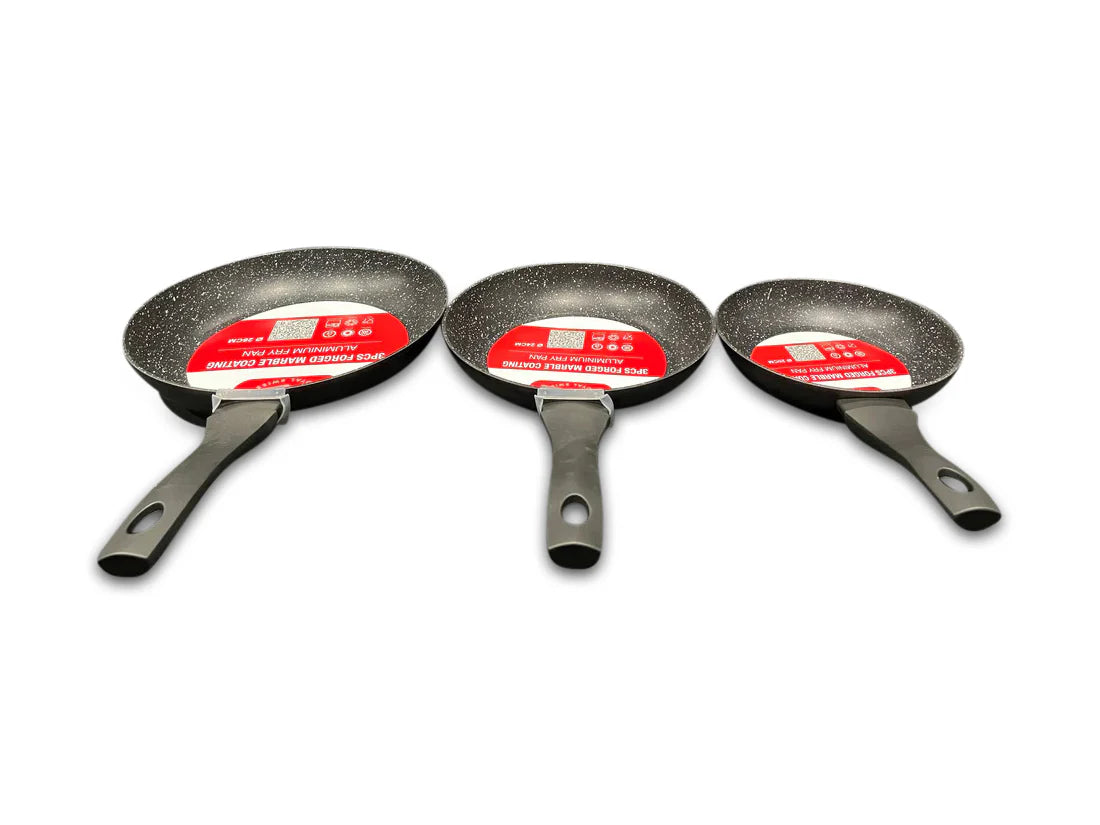 Royal Swiss - 3 Piece Frying Pan Set