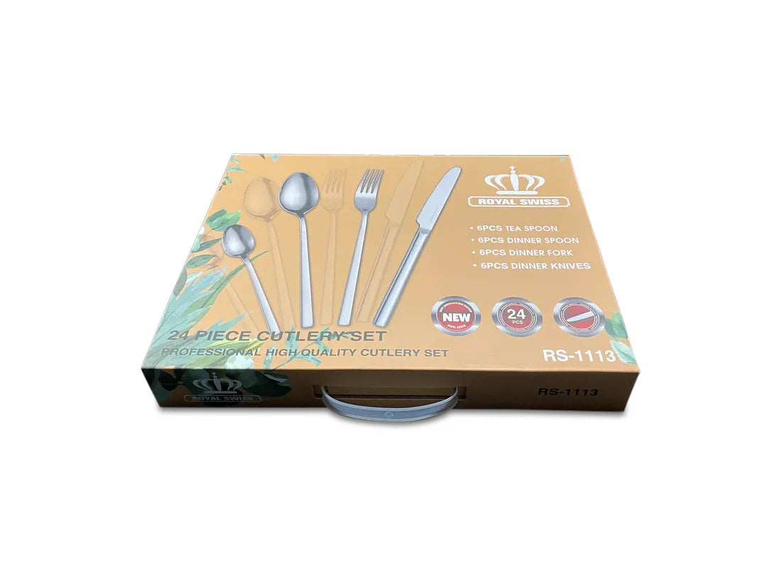 Royal Swiss - Cutlery Set for 6 People - 24 Pieces